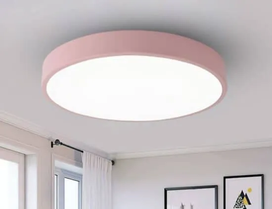 Erika Scandinavian Colourful Slim Round Ceiling Lamp