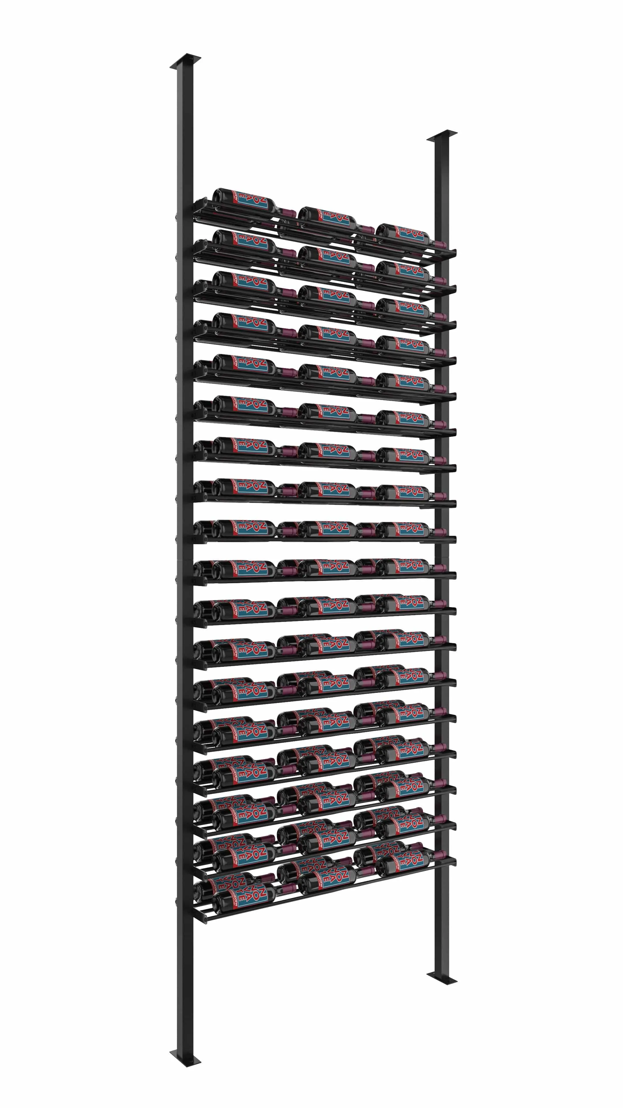 Evolution Low Profile Ultra Slim Floor-to-Ceiling Wine Rack 10 3C (54-162 Bottles)