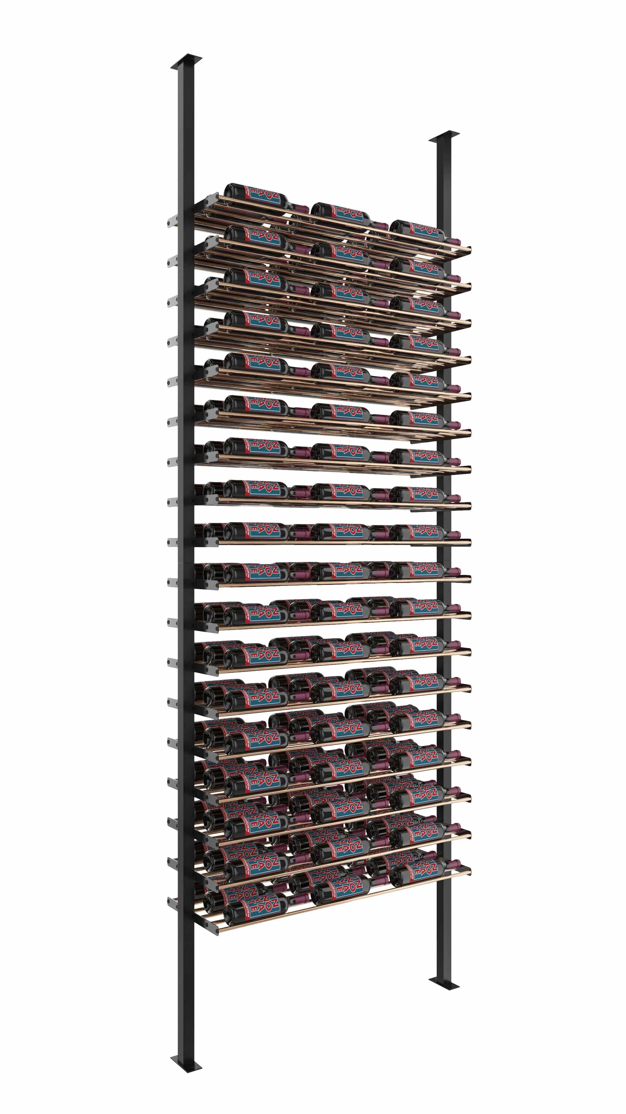 Evolution Low Profile Ultra Slim Floor-to-Ceiling Wine Rack 10 3C (54-162 Bottles)