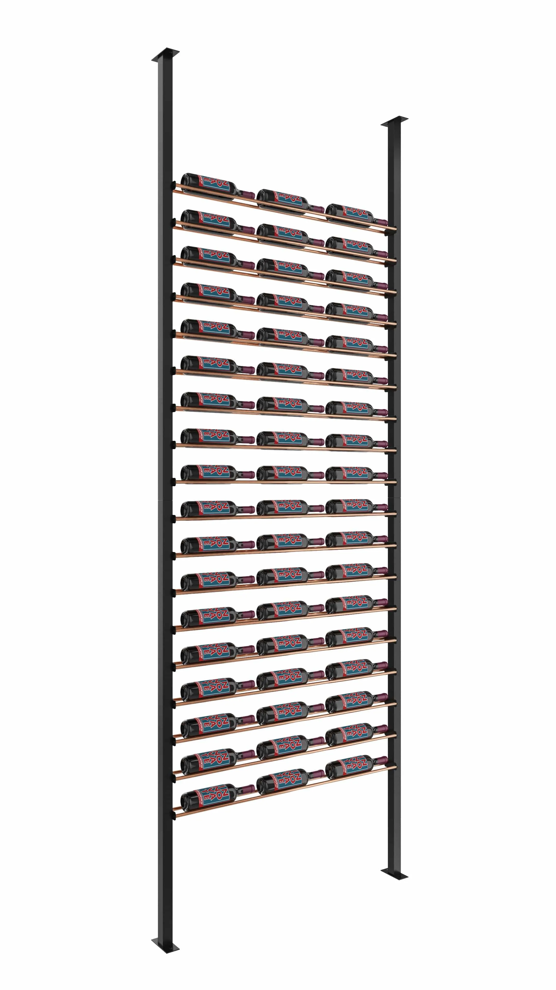 Evolution Low Profile Ultra Slim Floor-to-Ceiling Wine Rack 10 3C (54-162 Bottles)