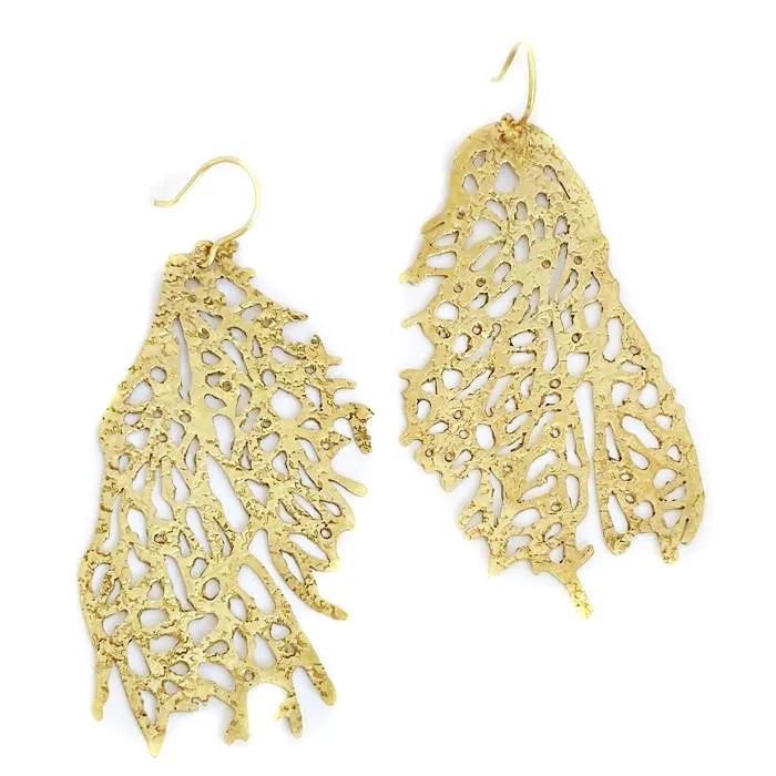 Fan Coral Earrings