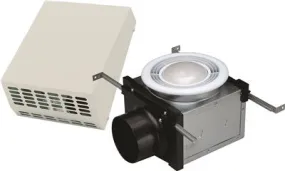 Fanetch Bath Fan With Energy Star Rated 14-watt Fluorescent Light,  4 In. Duct, 110 Cfm, Exterior Mount