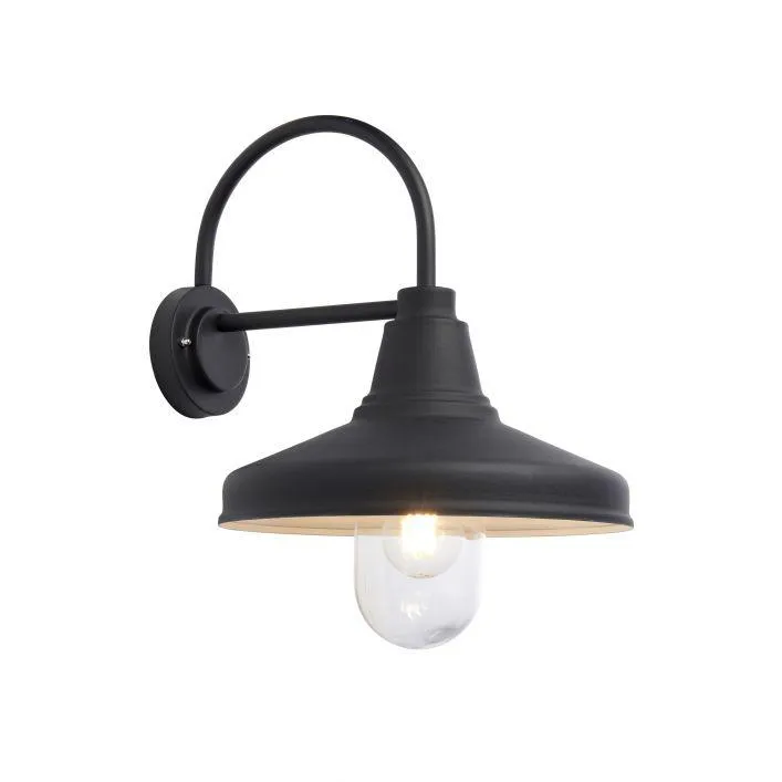 Farmhouse Outdoor Black Wall Light