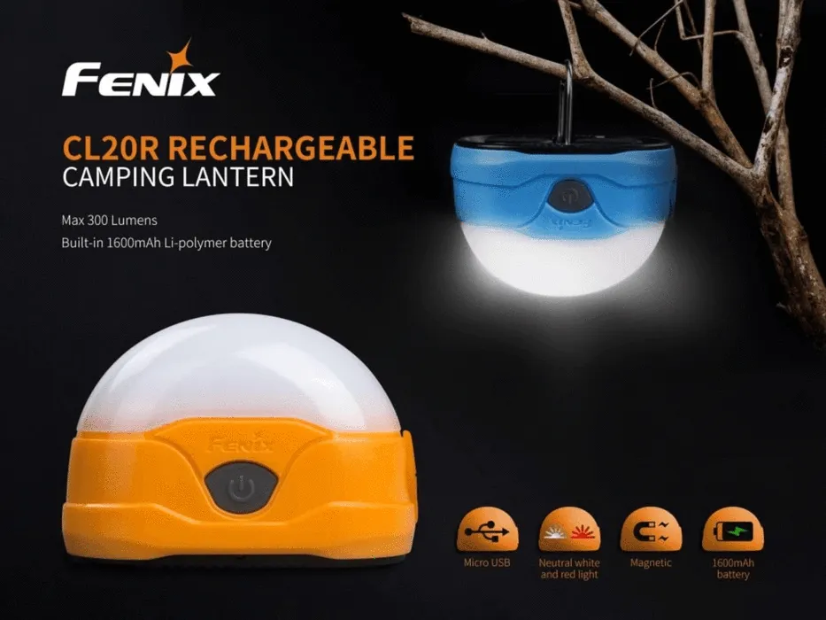 FENIX CL20R 300 LUMEN USB RECHARGEABLE LANTERN