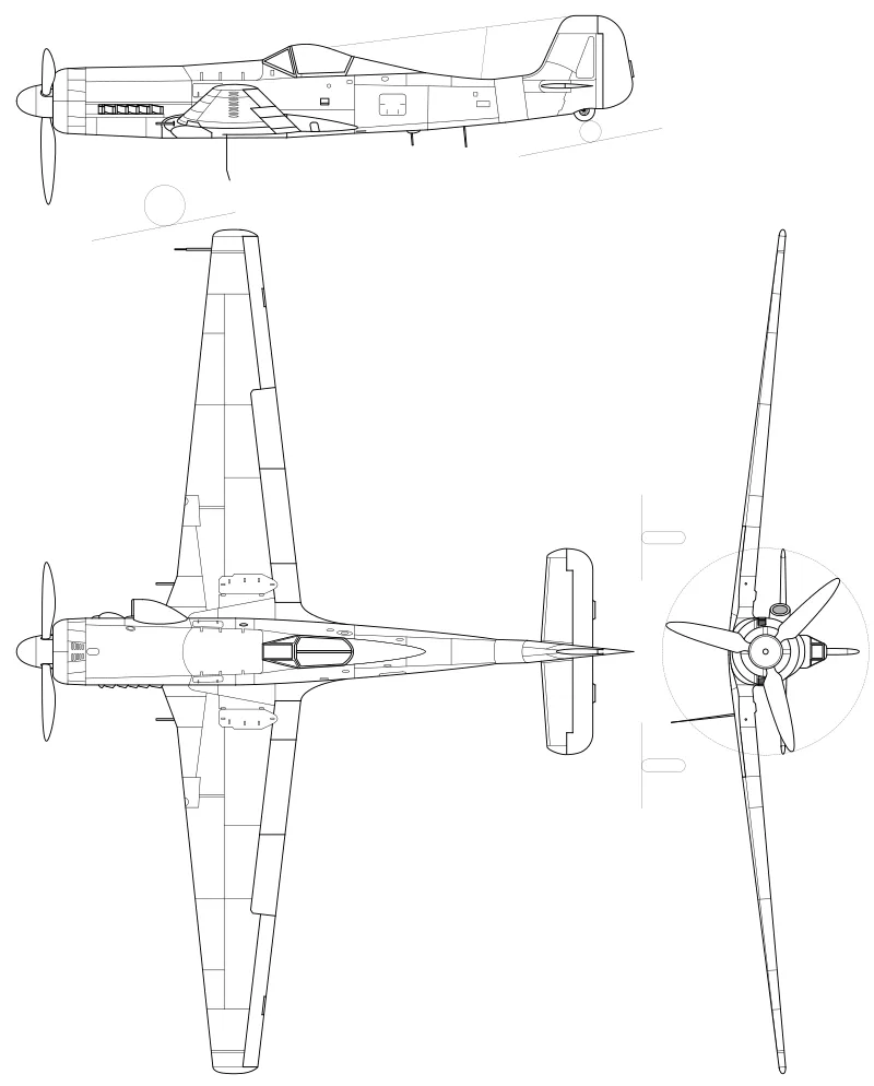 Focke-Wulf Ta 152H-1 1945, 1:72 Scale Model