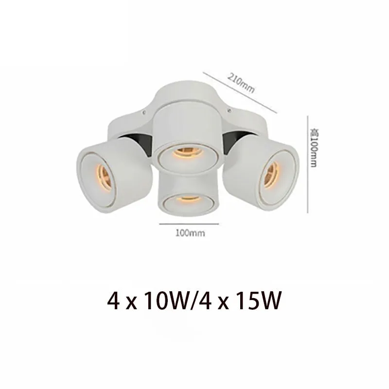 Folding Rotating Dimmable COB LED Downlights 10W 15W  LED Ceiling Spot Lights AC85-265V LED Ceiling Lamps Indoor Lighting