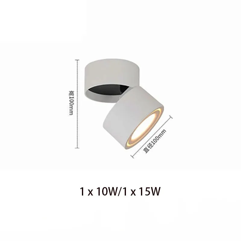 Folding Rotating Dimmable COB LED Downlights 10W 15W  LED Ceiling Spot Lights AC85-265V LED Ceiling Lamps Indoor Lighting