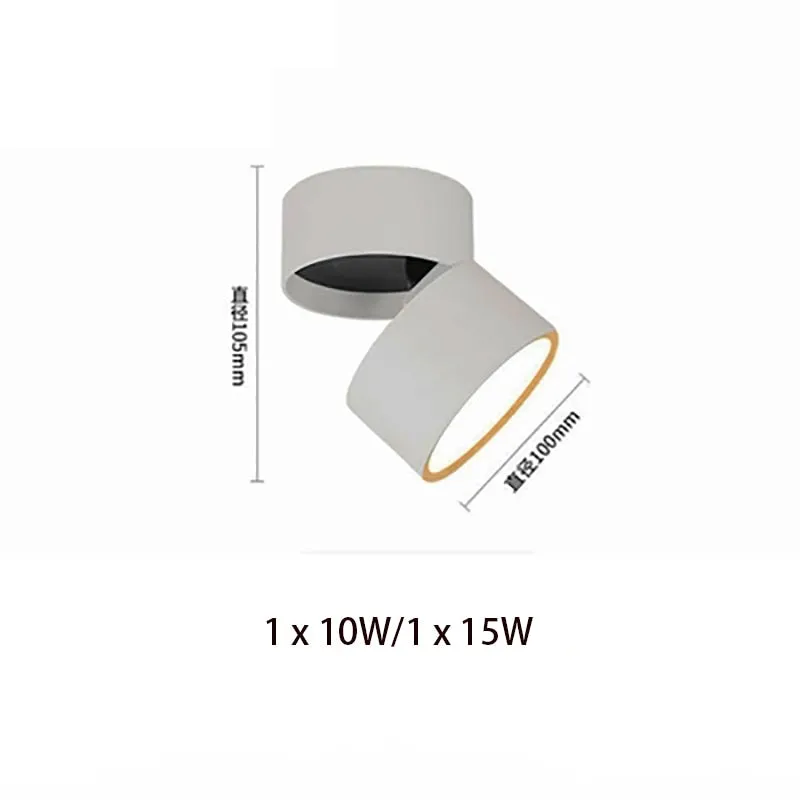 Folding Rotating Dimmable COB LED Downlights 10W 15W  LED Ceiling Spot Lights AC85-265V LED Ceiling Lamps Indoor Lighting