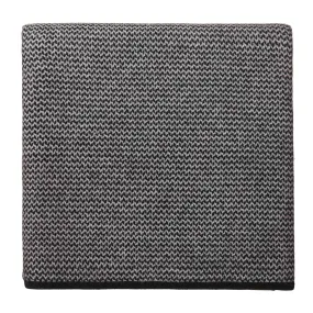 Foligno Cashmere Blanket [Black/Cream]