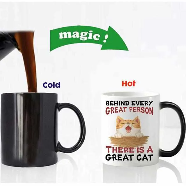 Funny Cute cats Color Changing Coffee Mug