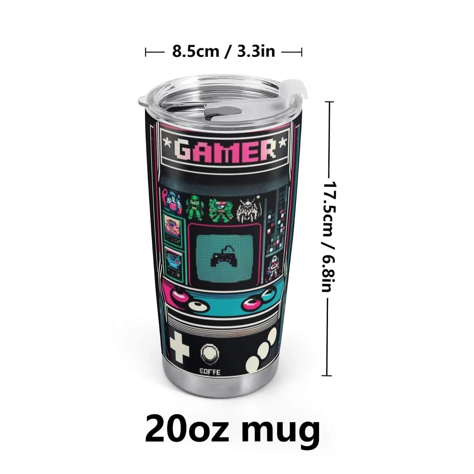 Gamer Inspired Car Cup  On-the-Go Gaming Fun