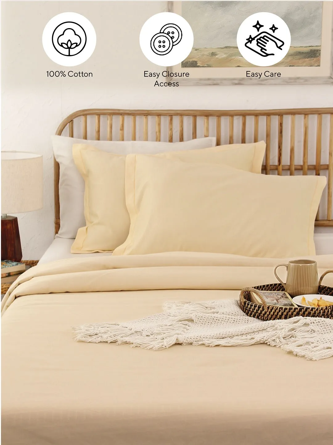 Ginger Double Duvet Cover (Beige)