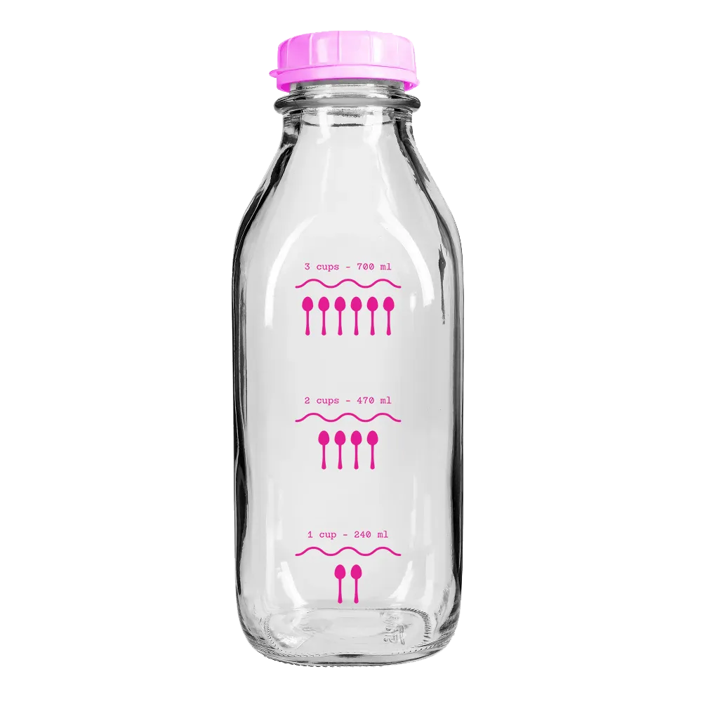 Glass Milk Bottle - 1 LT