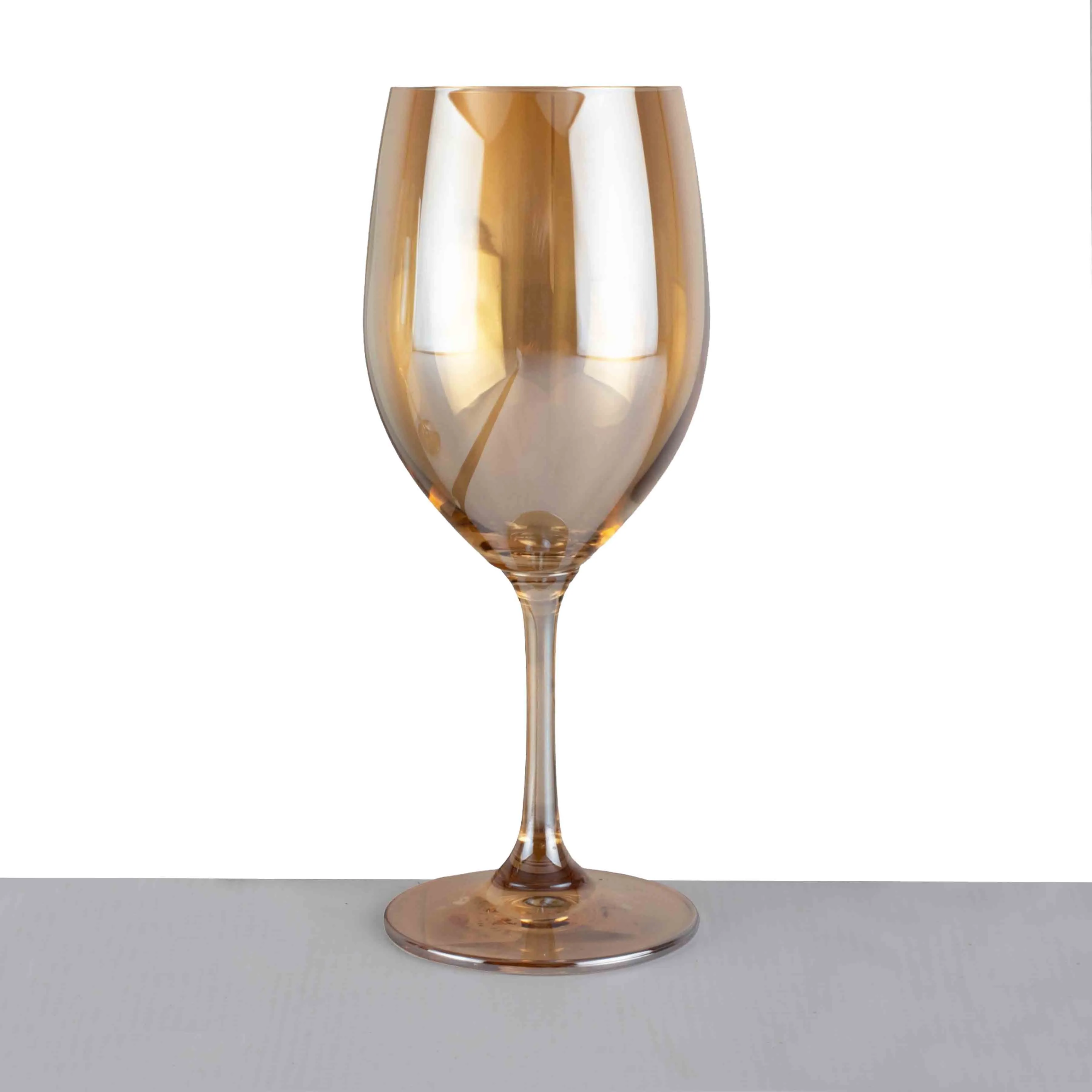 Glass Tumbler Wine Amber Crystal Celebration  XGL2409