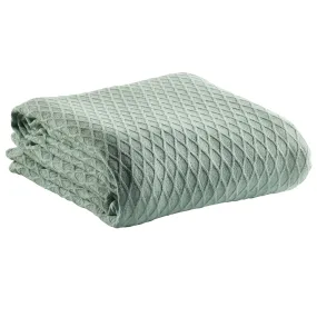 Gosford Sage Cotton Blanket by Bianca