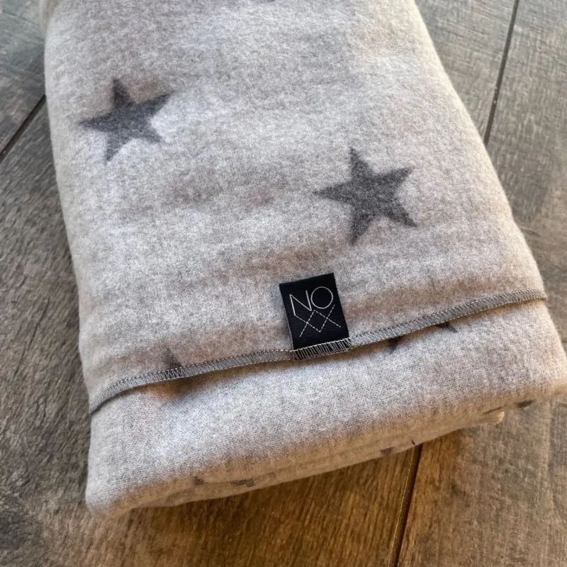 Gray Stars | Swaddle or Kids Throw Blanket