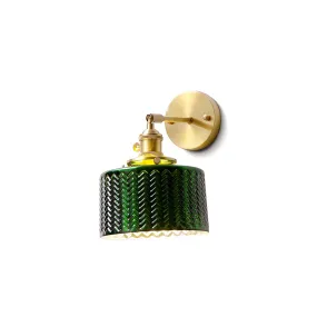 Green Glass Wall Lamp