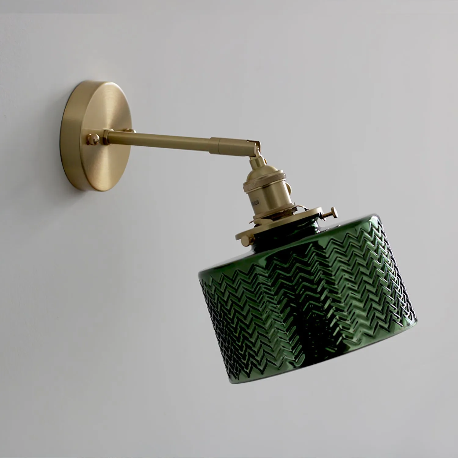 Green Glass Wall Lamp