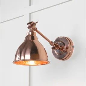 Hammered Copper Brindley Wall Light | From The Anvil