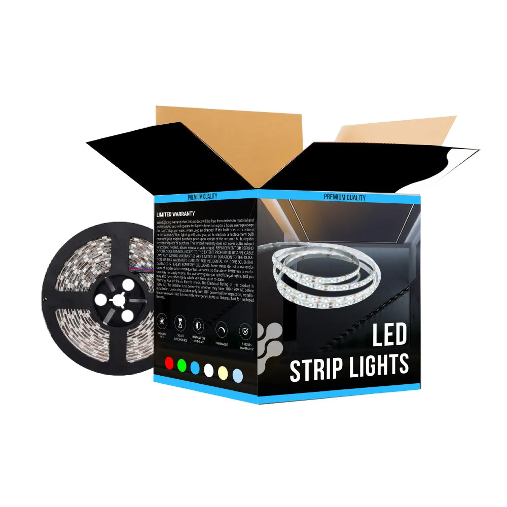 High-CRI Flexible LED Strip Light - IP20 - 371 lm/ft - 3000K/4000K/6500K, Dimmable