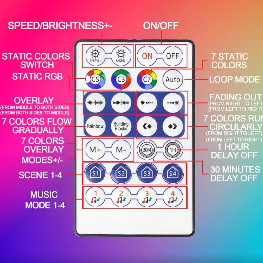 Hofert's 6FT LED Programmable String Tree - Remote & App Control