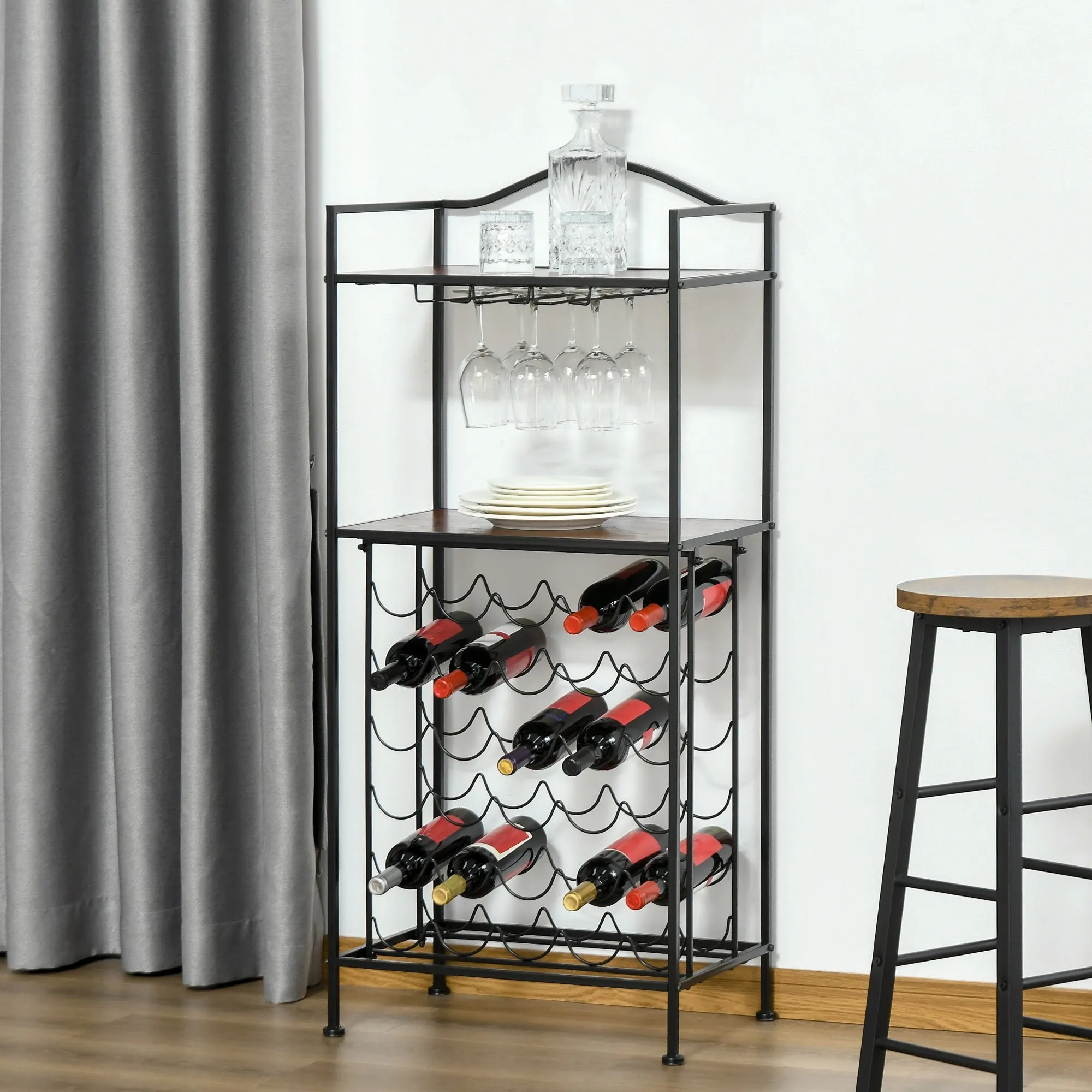 HOMCOM 30 Bottle Wine Rack