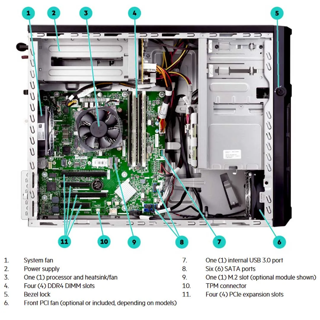 HPE ProLiant ML30 Gen10 4 LFF Non Hot Plug Server Chassis | P06760-B21