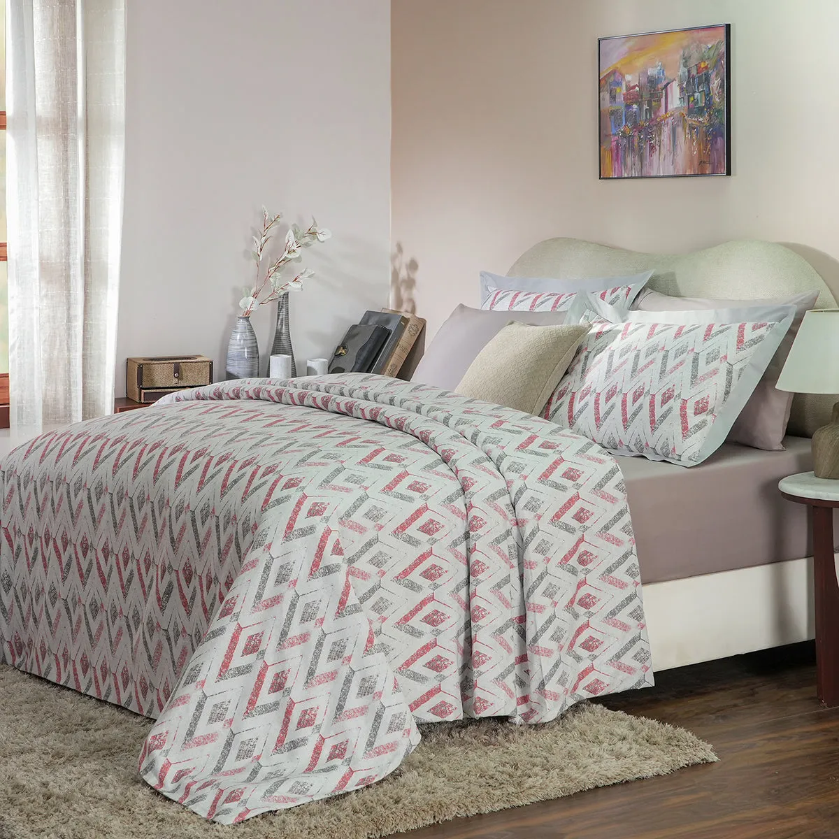 Hues PBS Refined Retro Damascus Duvet Cover