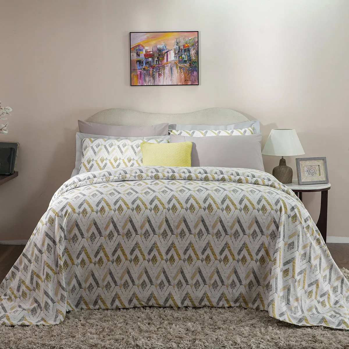 Hues PBS Refined Retro Damascus Duvet Cover