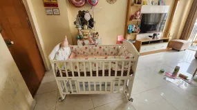 HUNY HUNY 12 in 1 Cot, Dimensions: 120 x 68 x 103 cm