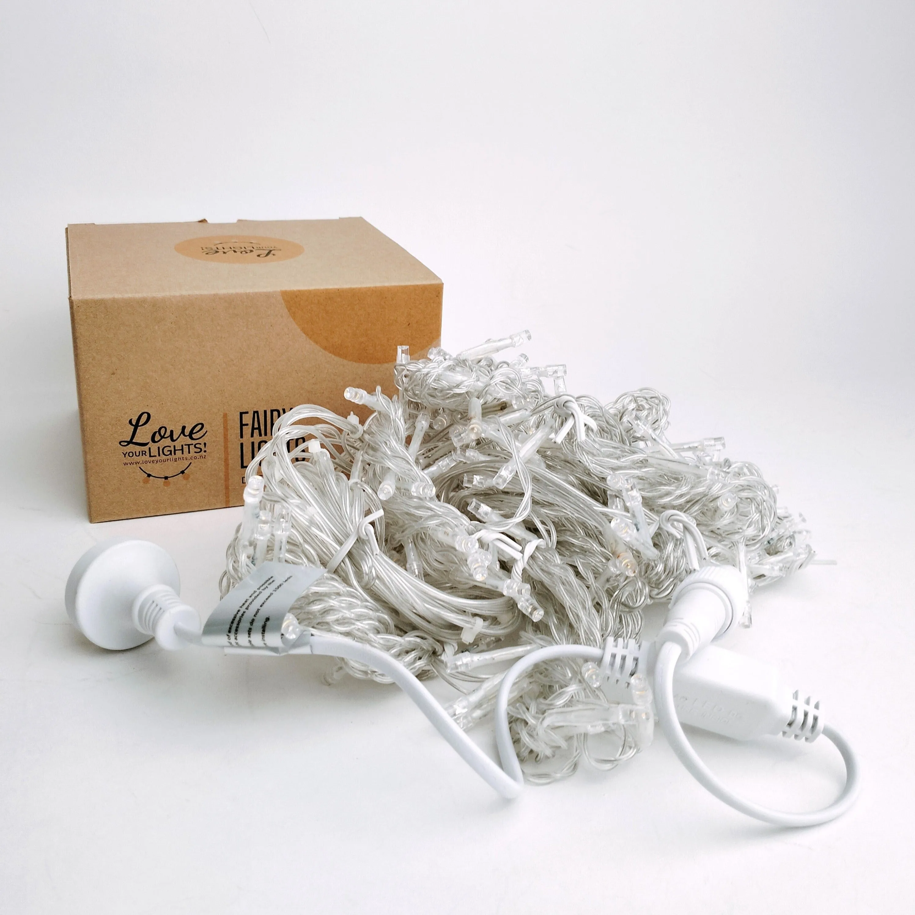 Indoor & Outdoor Curtain Fairy Lights | 2m x 2m Clear Cable Connectable | Core Series