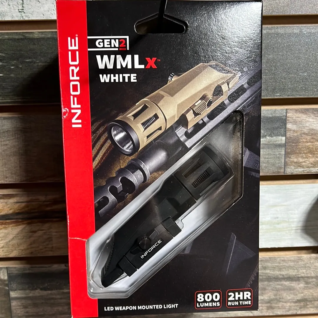 Inforce Gen2 WMLX White  LED Weapon Mounted Light 800 Lumens