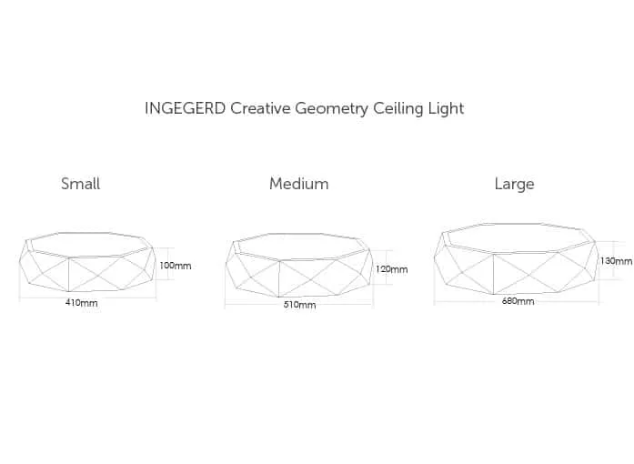 INGEGERD Creative Geometry Ceiling Light