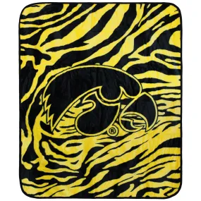 Iowa Hawkeyes Raschel Throw Blanket