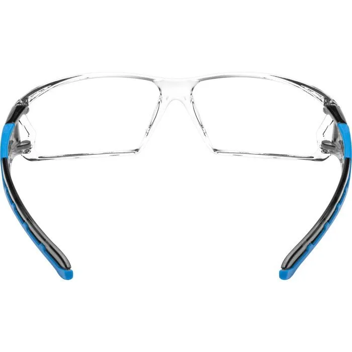 Iron-Fog Premium Grade Anti-Fog Safety Glasses Blue Frame, Clear Lens 3085-BL-C/A