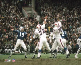 Johnny Unitas Baltimore Colts vs. Buffalo Bills 1970 Premium Poster Print - Photofile