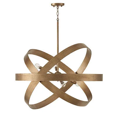 JUDE 6 LIGHT CHANDELIER, MYSTIC LUSTER