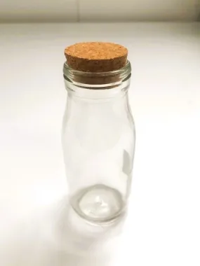 Kates Glass Bottle with Cork Lid 250ml