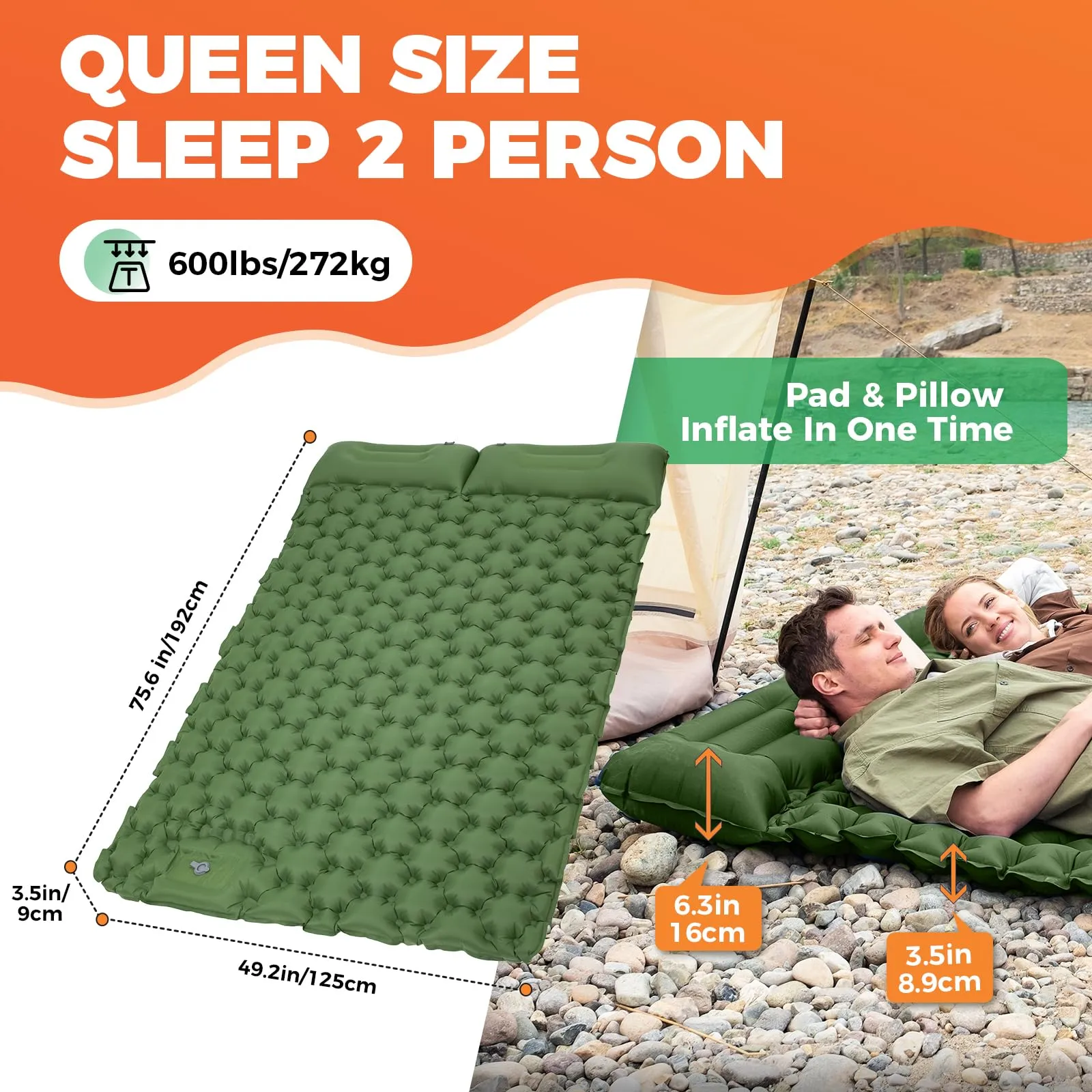 KingCamp COMFORT DUO 9 Double Air Pad