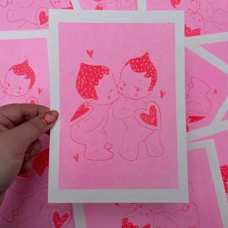 Kissing Kewpies Prints