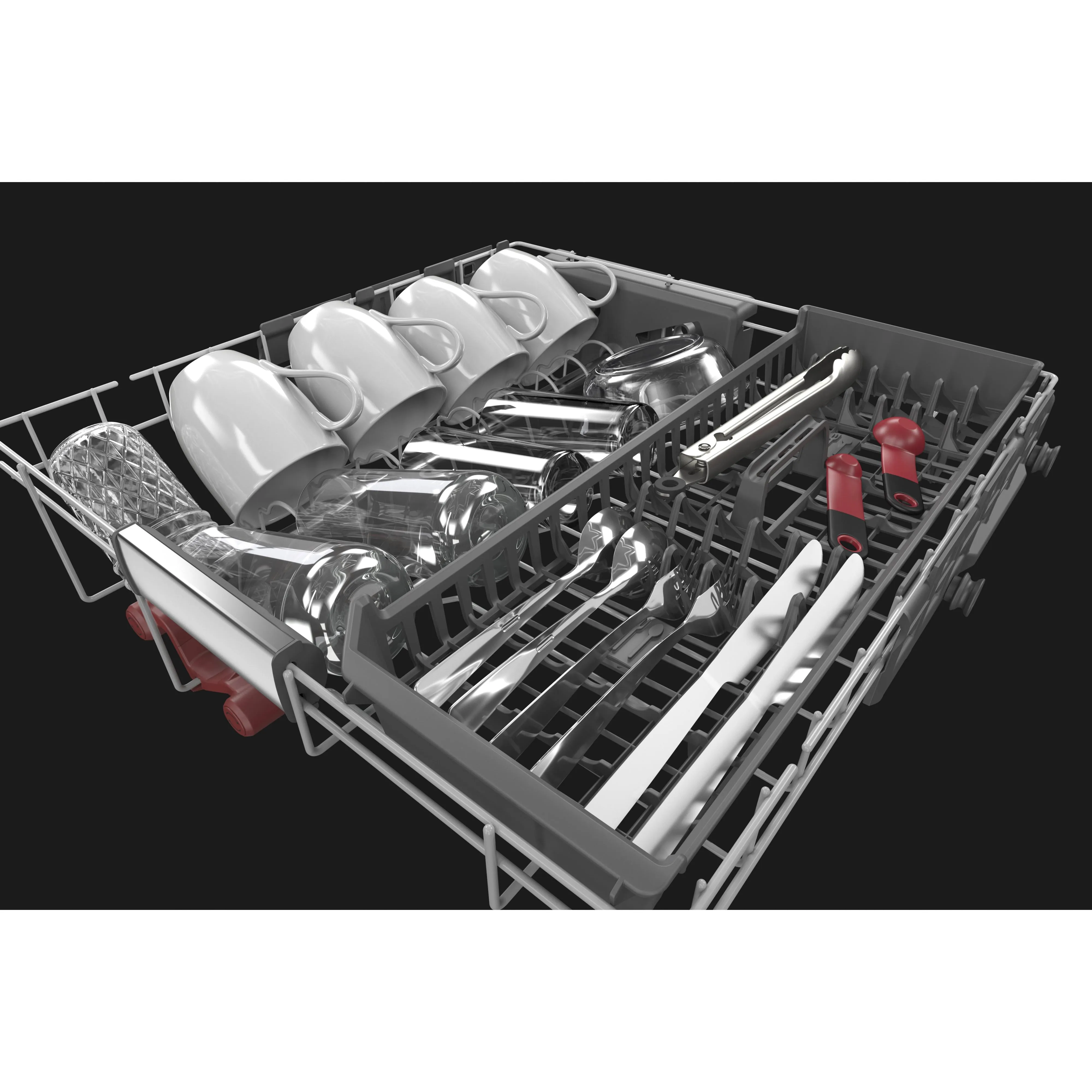 KitchenAid 24-inch Built-in Dishwasher with FreeFlex™ Third Rack KDTM604KBS