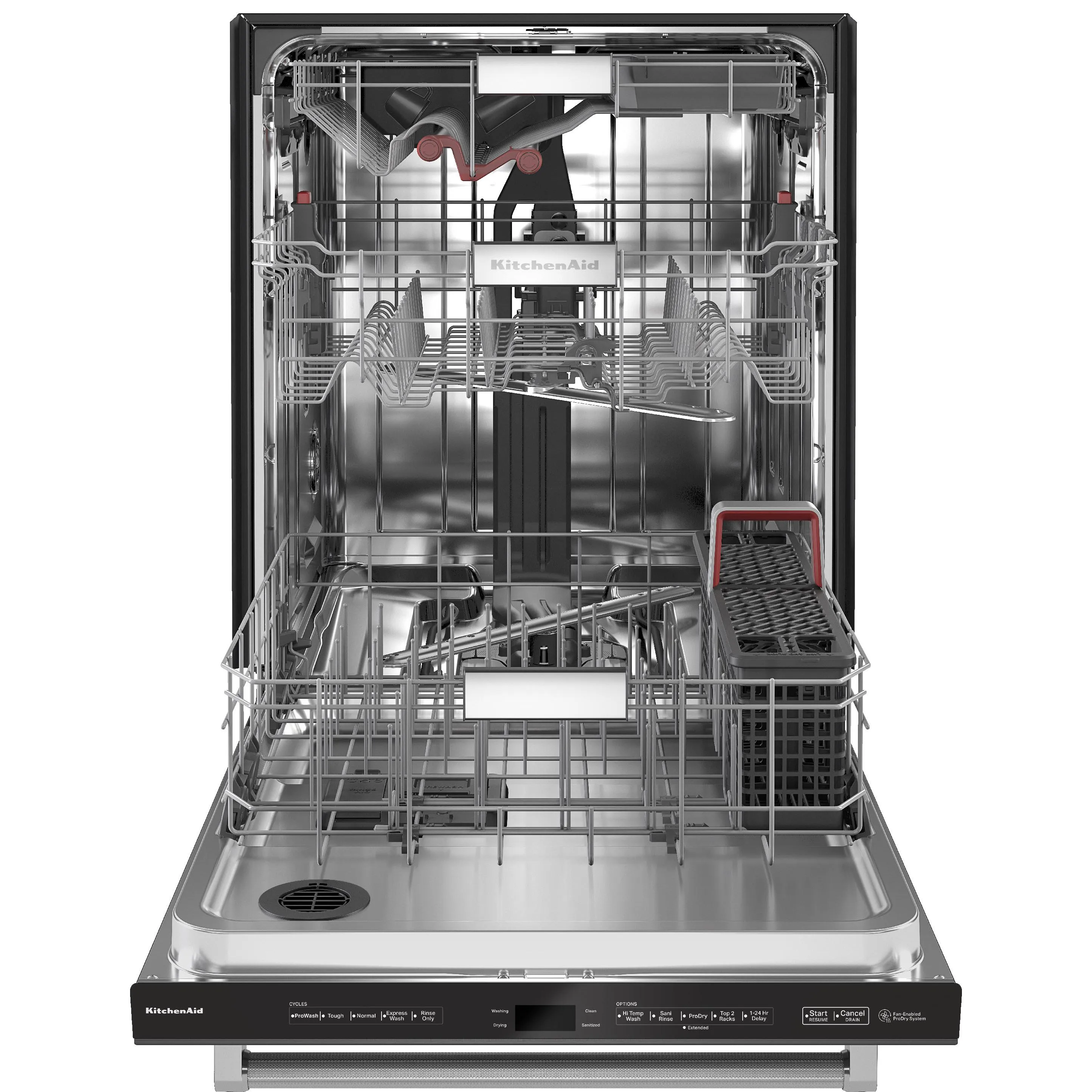 KitchenAid 24-inch Built-in Dishwasher with FreeFlex™ Third Rack KDTM604KBS