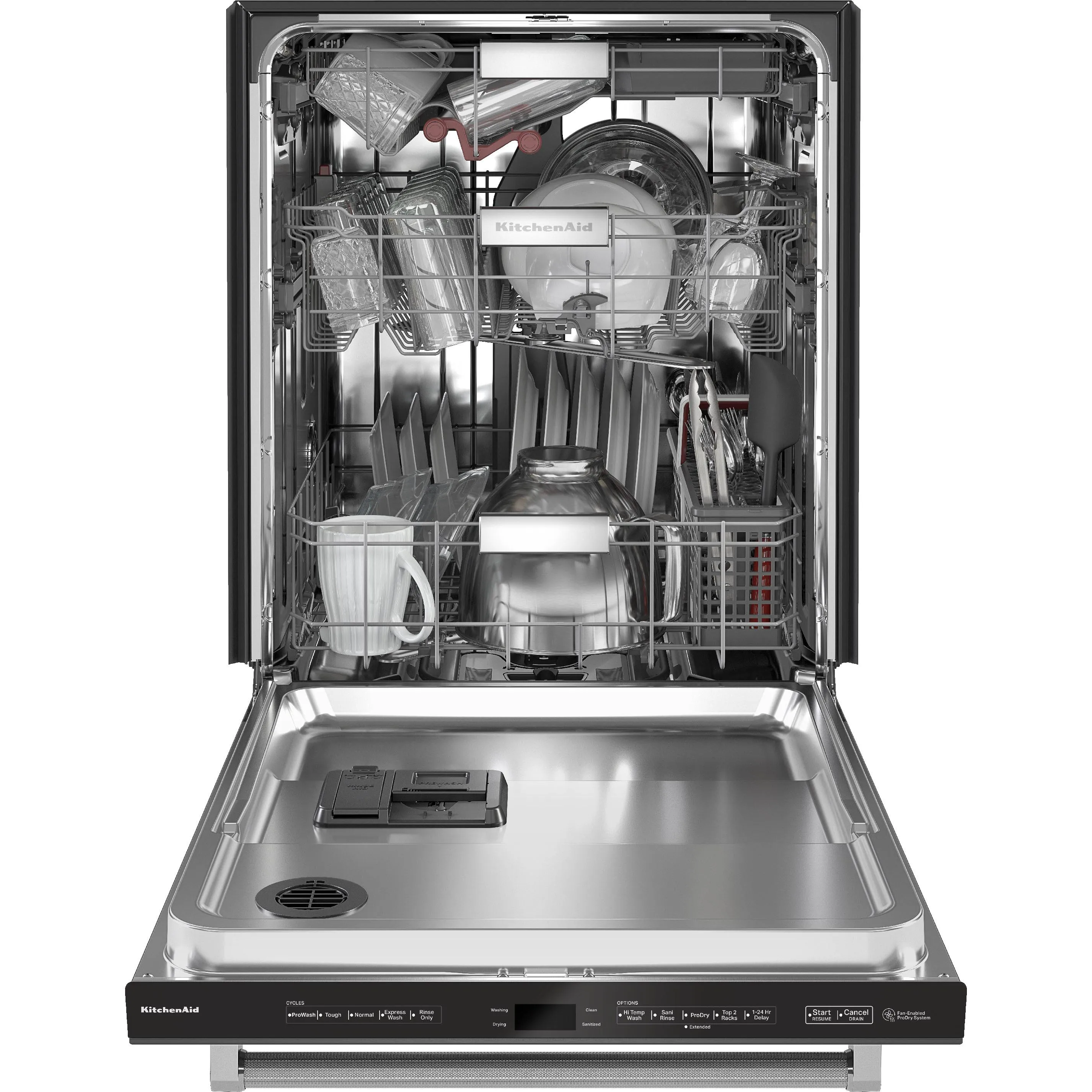 KitchenAid 24-inch Built-in Dishwasher with FreeFlex™ Third Rack KDTM604KBS