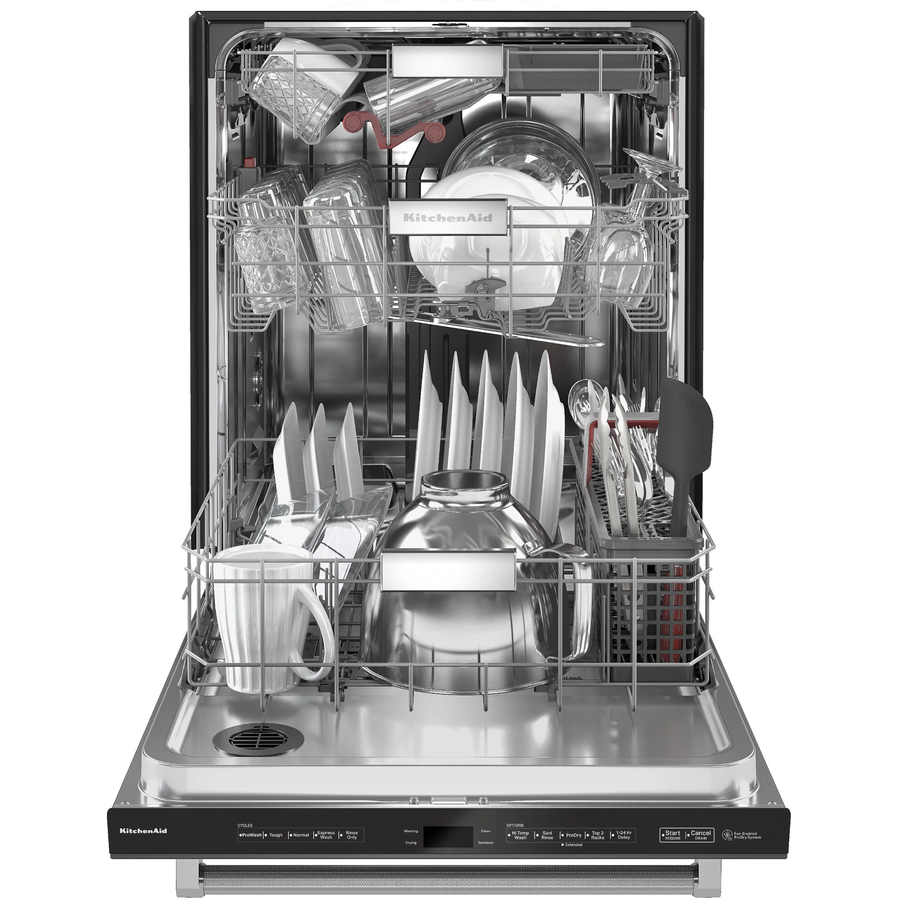 KitchenAid 24-inch Built-in Dishwasher with FreeFlex™ Third Rack KDTM604KBS