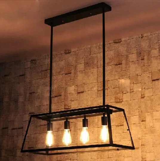 Kjell Glass Case Quadriplet Hanging Lamp