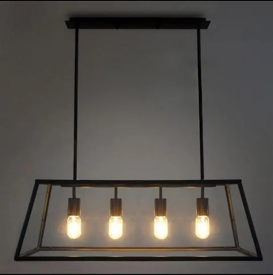 Kjell Glass Case Quadriplet Hanging Lamp