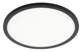 LED Ceiling Mount from the Trago 2 Collection in Black Finish by Eglo USA