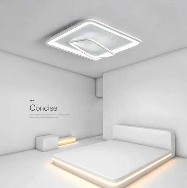 LED Dual-Square Creative Modern Ceiling Light