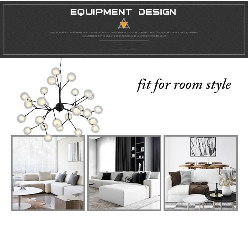 LED firefly sputnik Chandelier/Stylish tree branch chandelier Lamp