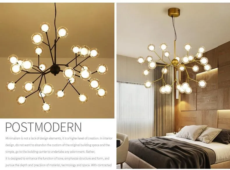 LED firefly sputnik Chandelier/Stylish tree branch chandelier Lamp